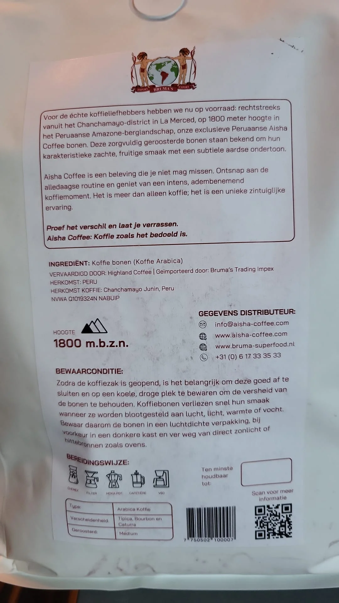 Aisha geroosterde koffie bonen Roasted Beans / Cafe Tostado - Image 2