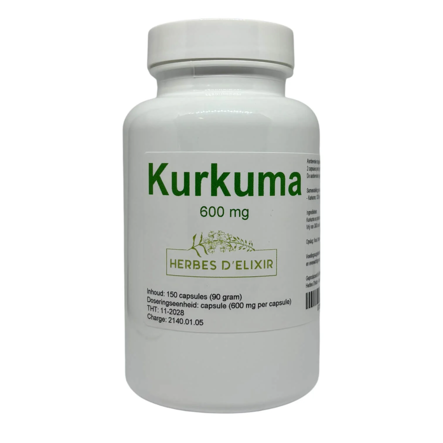 Kurkuma capsules – 600 mg – 150 capsules