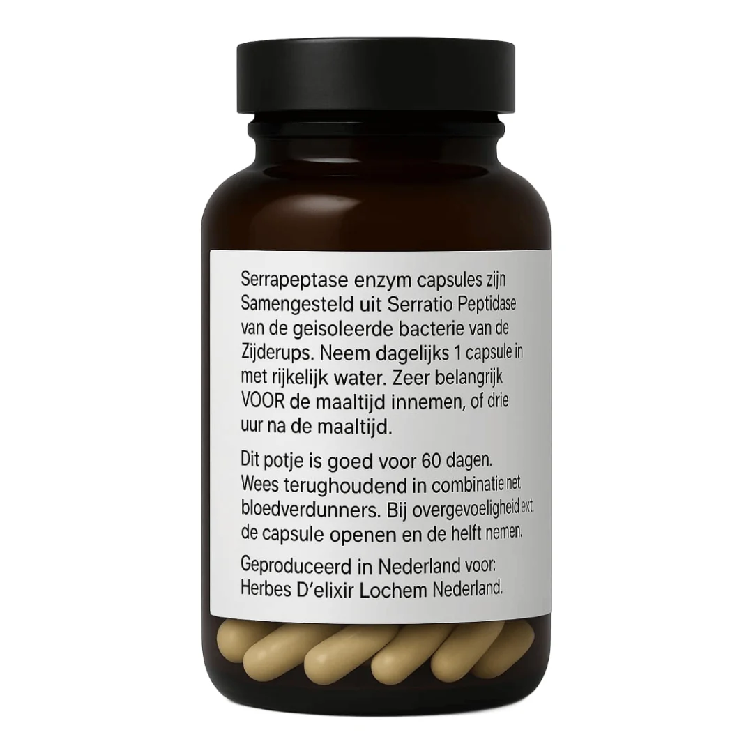 Serrapeptase 60 capsules – 120.000 spu - Image 2